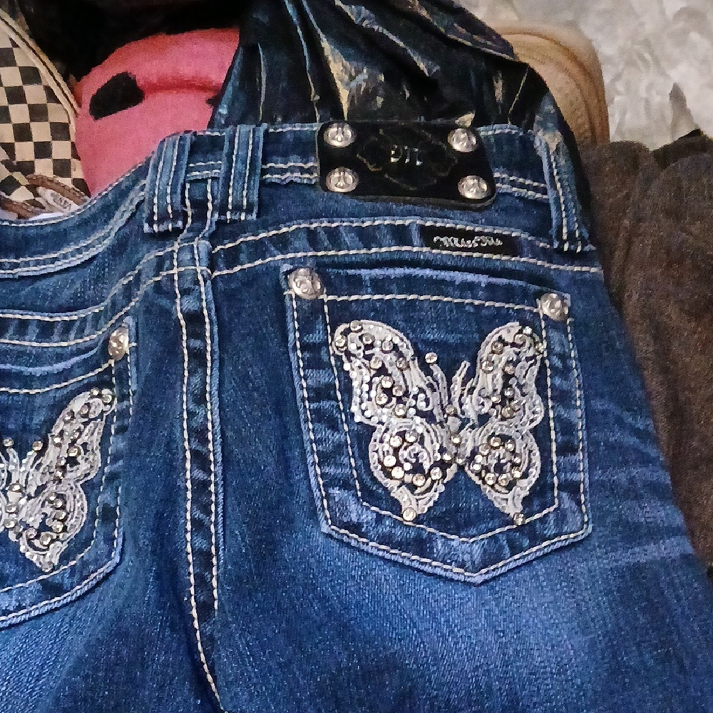 Miss Me Dark Blue Denim Jeans